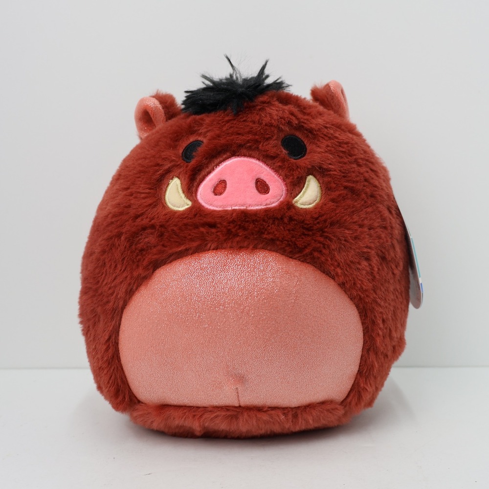 Squishmallows Pumbaa Fuzz-A-Mallows Disney 8" Rust Lion King 30th Anniversary